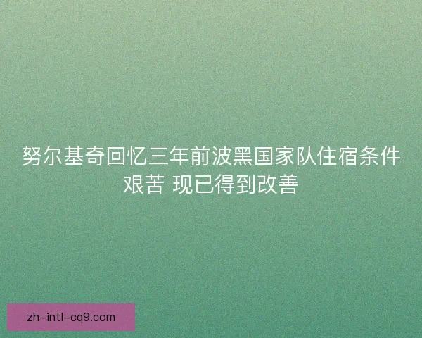 努尔基奇回忆三年前波黑国家队住宿条件艰苦 现已得到改善